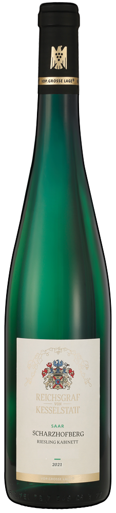Bild: Abbildung zeigt das Produkt 2021 SCHARZHOFBERGER Riesling Kabinett, Saar