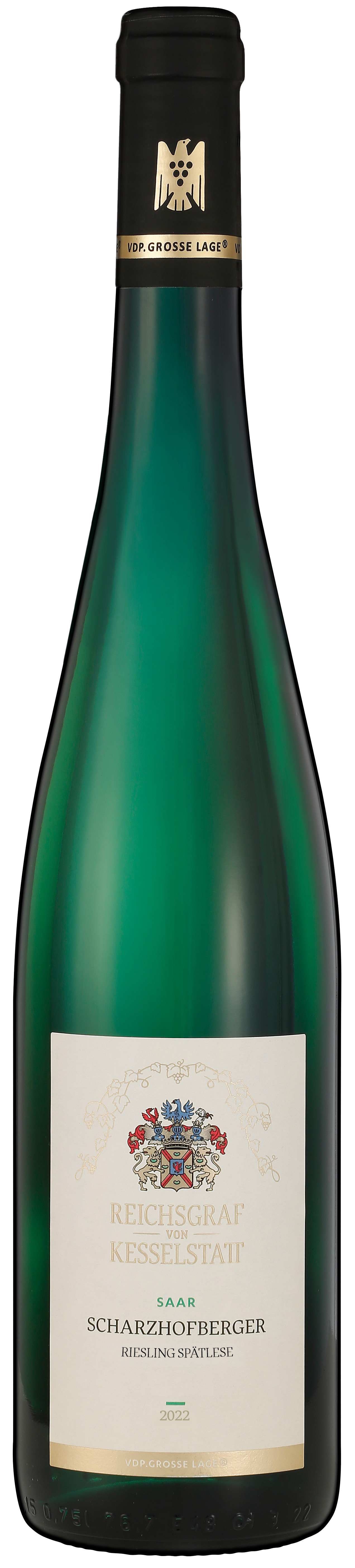 Bild: Abbildung zeigt das Produkt 2022 SCHARZHOFBERGER Riesling Spätlese, Saar