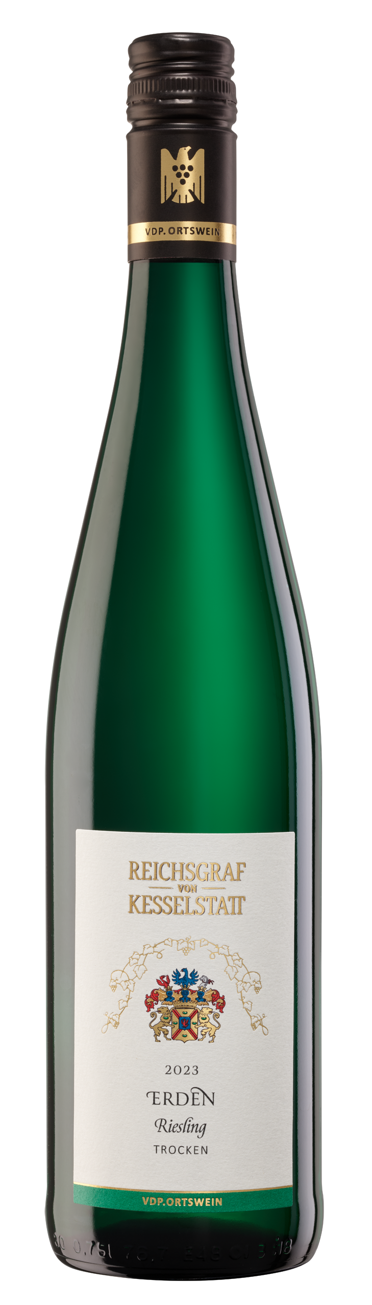 Bild: Abbildung zeigt das Produkt 2023 ERDEN Riesling trocken, Mosel