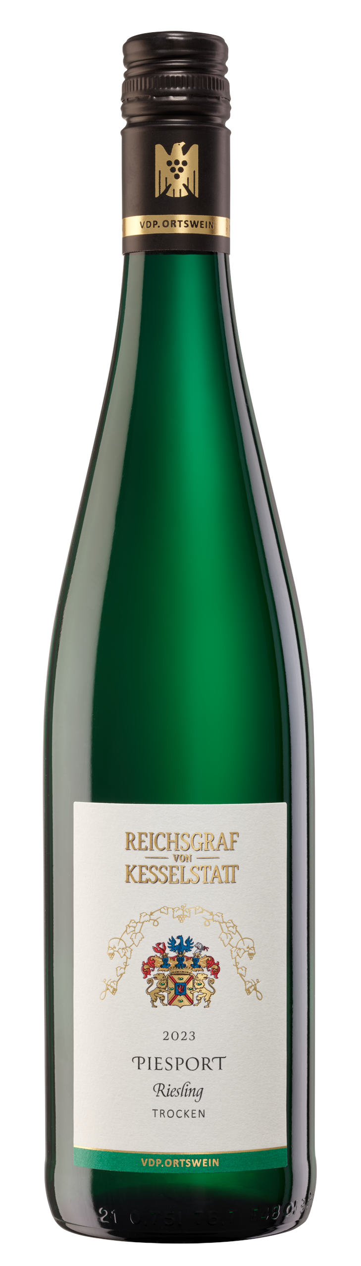 Bild: Abbildung zeigt das Produkt 2023 PIESPORT Riesling trocken, Mosel