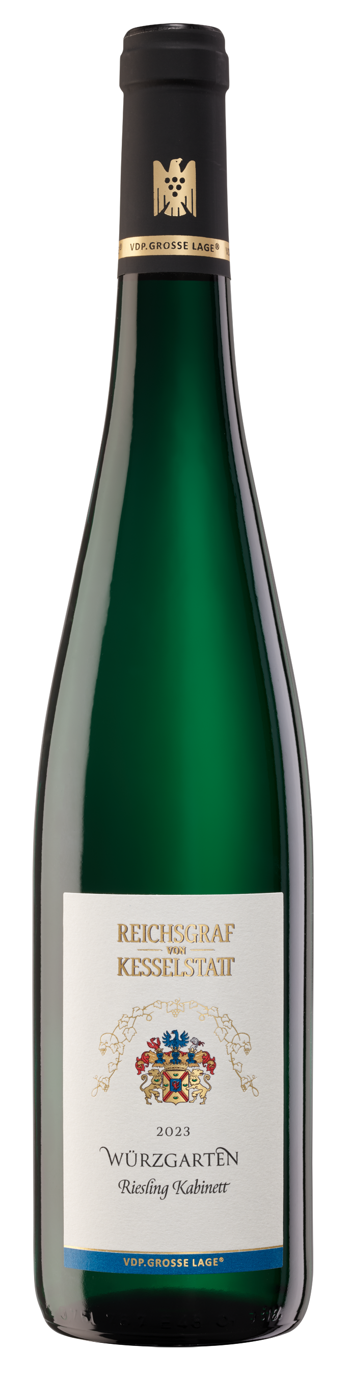 Bild: Abbildung zeigt das Produkt 2023 Ürziger WÜRZGARTEN Riesling Kabinett, Mosel