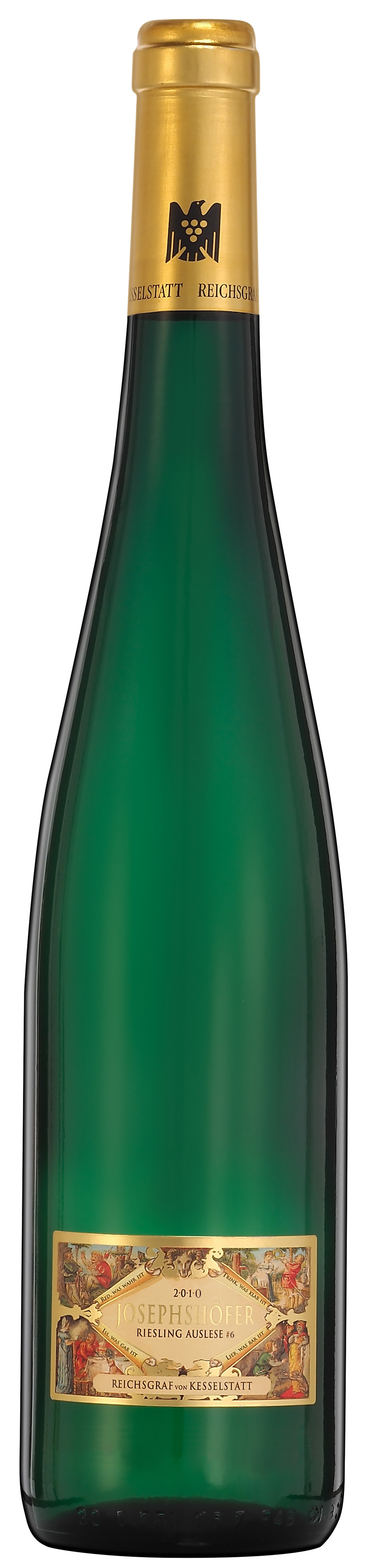 Bild: Abbildung zeigt das Produkt 2010 JOSEPHSHÖFER - Monopol Riesling Auslese Goldkapsel #6, Mosel